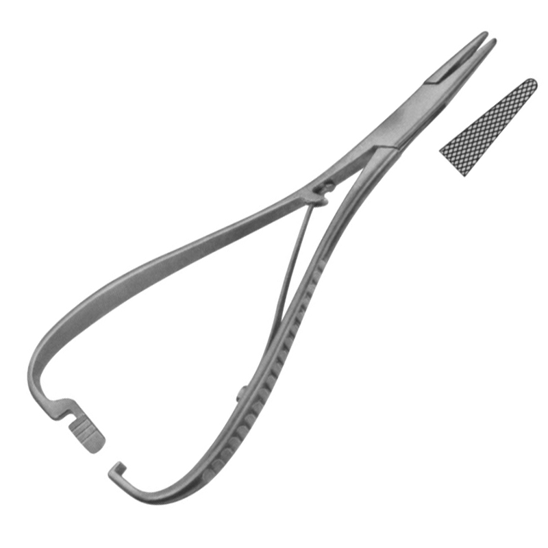 Mathieu Needle Holder, Serrated