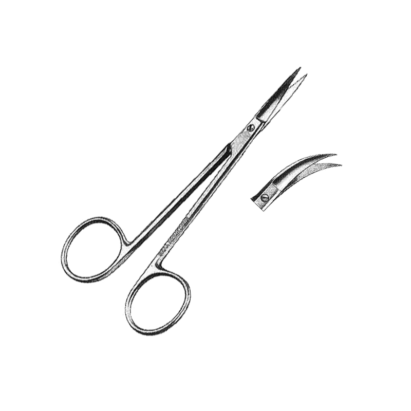 Iris Gum Scissors, Extra Curved
