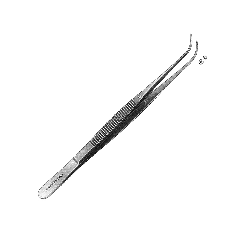 Semken-Taylor Tissue Forceps, Curved, 1x2, Fig. 1
