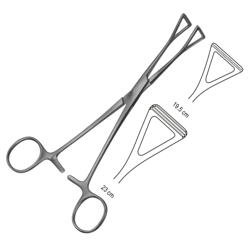 Collin Intestinal Forceps, Atraumatic Jaws